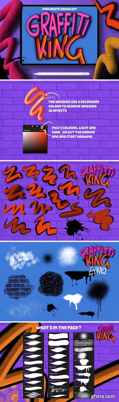 Graffiti King Procreate Brushes