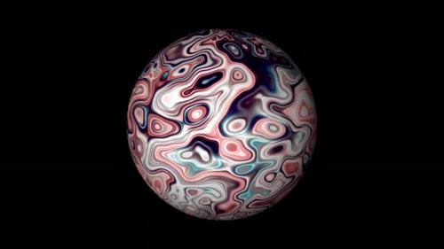 Videohive - Abstract Sphere Colorful Marble Ink Swirly Fluid Background - 36589107