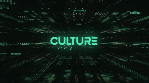 Videohive - Sci Fi Digital Data Word Culture - 36585568
