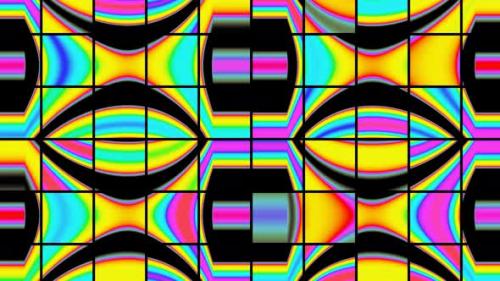 Videohive - Abstract Background of Colorful Neon Animated Squares - 36590830