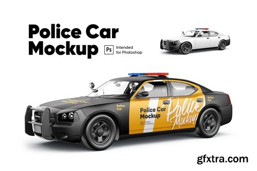 Police car Mockup