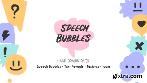 Videohive Speech Bubbles. Hand Drawn Pack 36614448
