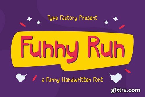 Funny Run - A Funny Handwritten Font