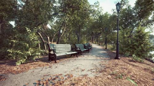 Videohive - Empty Closed Park As Prevention From Coronavirus Covid19 Disease - 36662431