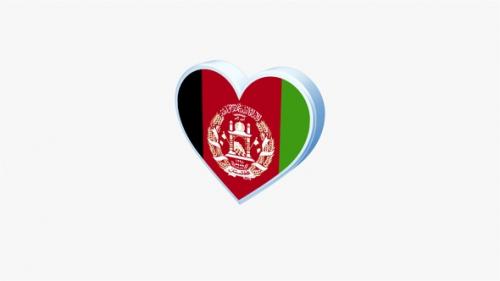 Videohive - Afghanistan Flag Heart Shape - 36680101