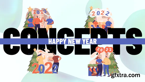 Videohive Happy new year - Scene Situation 36653901