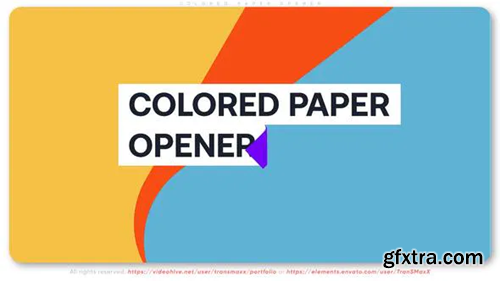 Videohive Colored Paper Opener 36688306