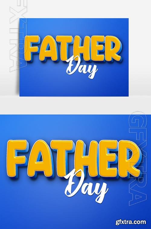 Psd Psd Text 3D very beautiful Father day