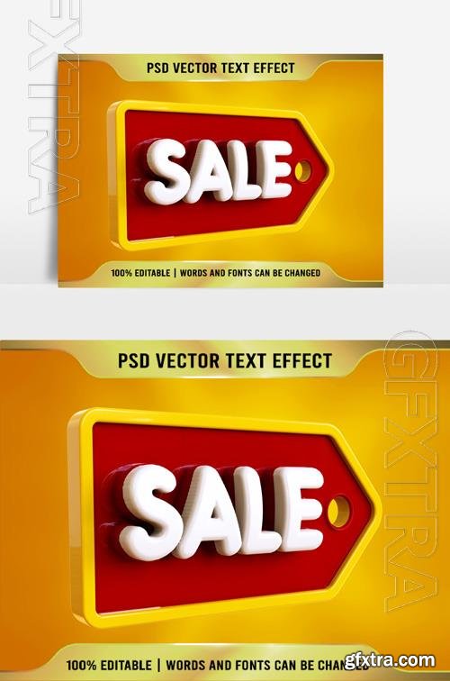 Psd Psd Beautiful Sale text effect Text 3D