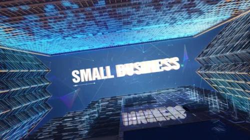 Videohive - Digital Skyscrapers Business Word Small Business - 36687019