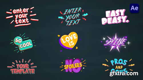 Videohive Cartoon Titles [After Effects] 36713408