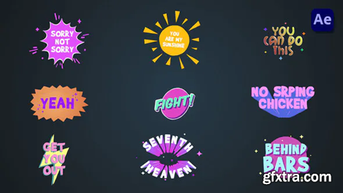Videohive Colorful Cartoon Titles [After Effects] 36730599