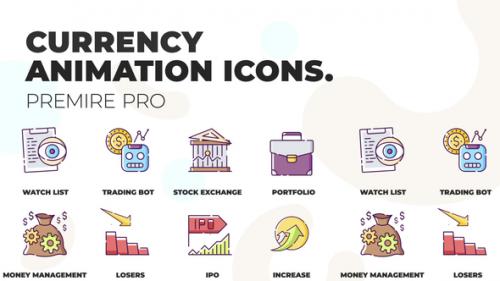 Videohive - Currency & Exchange - Animation Icons (MOGRT) - 36748802