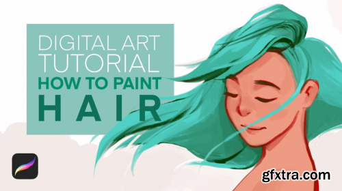How to Paint Hair - Digital Art Tutorial - Intermediate/Advanced Procreate