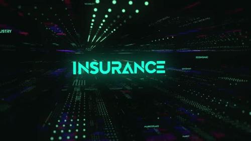 Videohive - Sci Fi Digital Economics Word Insurance - 36746729