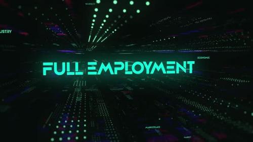 Videohive - Sci Fi Digital Economics Word Full Employment - 36746737
