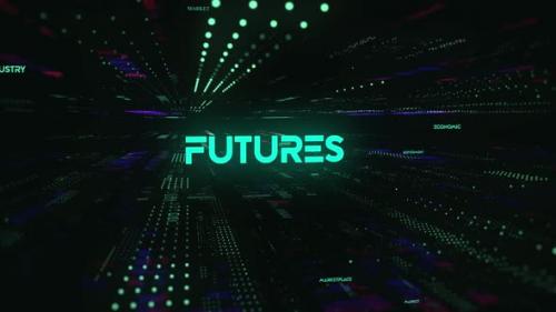 Videohive - Sci Fi Digital Economics Word Futures - 36746746