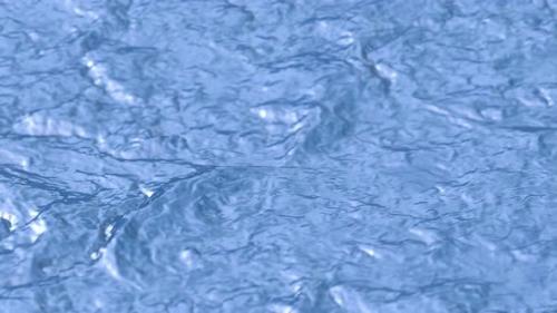 Videohive - Flowing Light Blue Color Water Surface Texture Background - 36747410