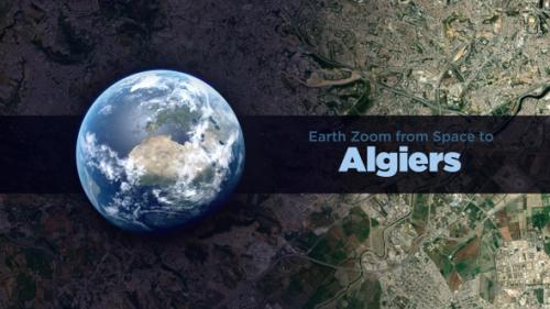 Videohive - Algiers (Algeria) Earth Zoom to the City from Space - 36753587
