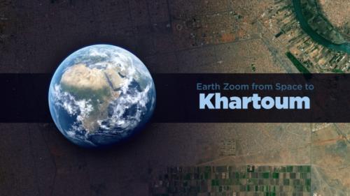 Videohive - Khartoum (Sudan) Earth Zoom to the City from Space - 36753589