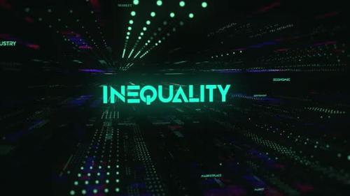 Videohive - Sci Fi Digital Economics Word Inequality - 36746794