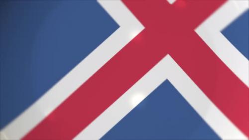Videohive - Plate with Flag of Iceland on the Table - 36721342