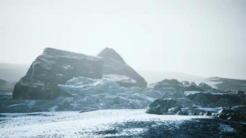 Videohive - Snow Ice and Rocks at Northern Landscape - 36736271
