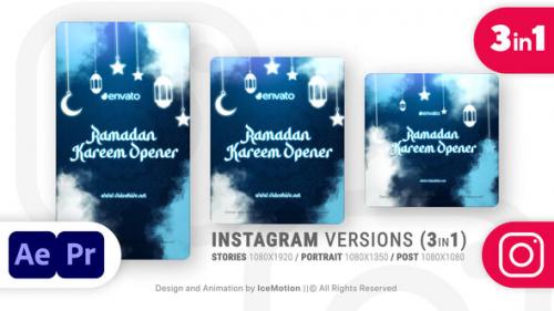 Videohive - Instagram Ramadan Kareem Intro || Ramadan Opener Titles (3 in 1)(MOGRT) - 36739198