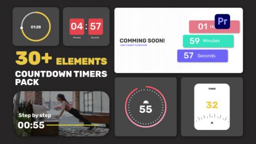 Videohive - Countdown Timers Pack for Premiere Pro - 36768264