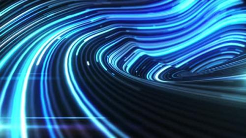 Videohive - Neon Light Trails Background - 36786701