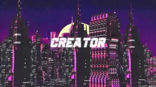 Videohive - Retro Cyber City Background Creator - 36783118