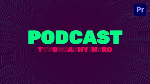Videohive - Podcast Typography Intro | Mogrt - 36828758