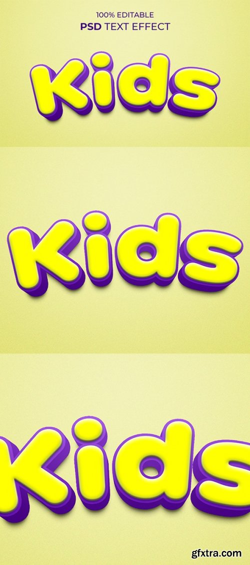 GraphicRiver - Kids 3D Text Effect Style Template 36410309