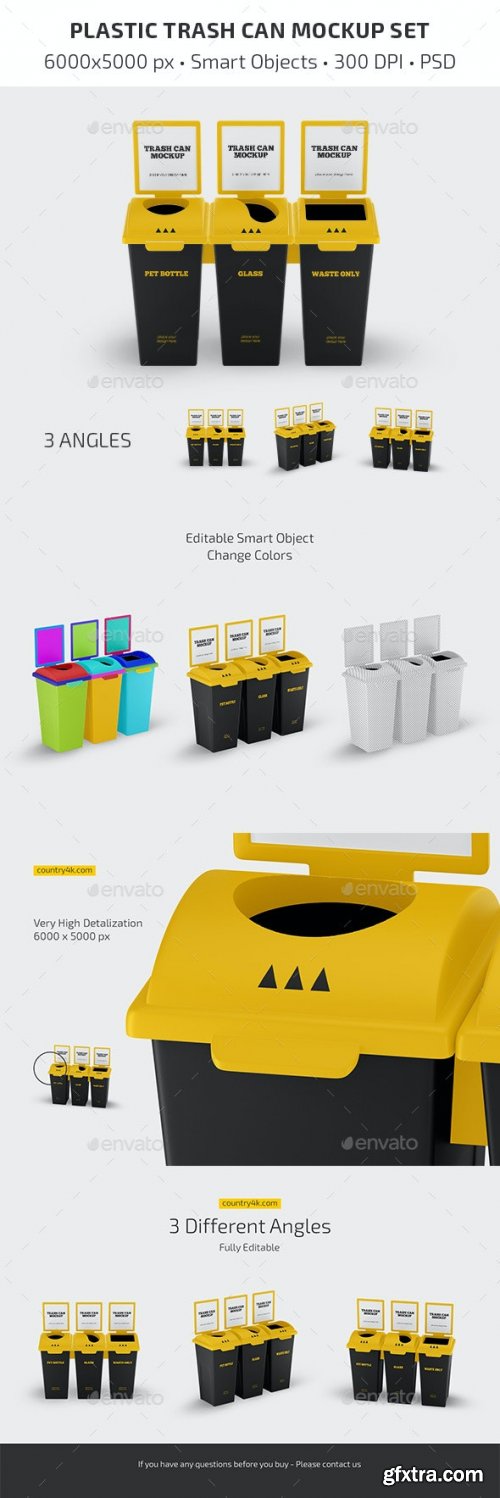GraphicRiver - Plastic Trash Can Mockup Set 36369406