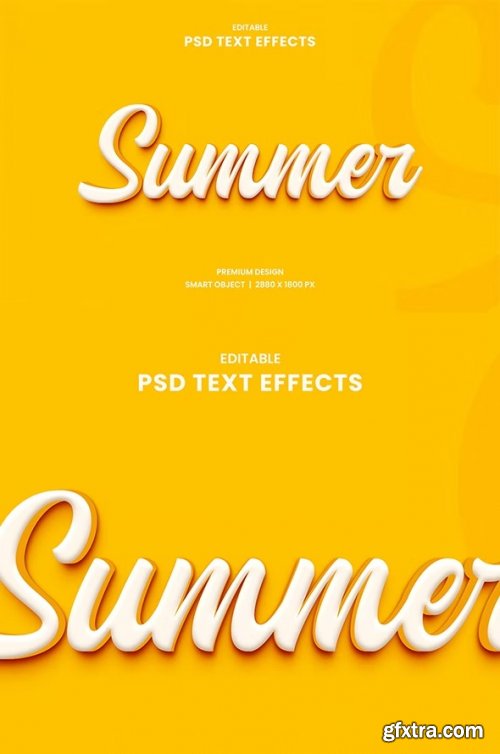 GraphicRiver - Summer 3D Text Effect Style 33083856