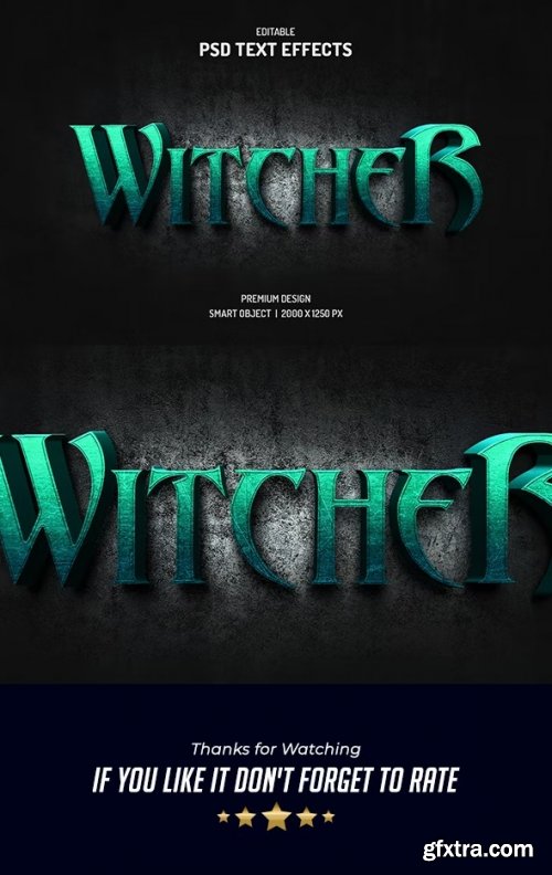 GraphicRiver - Witcher 3d text effect 34764863