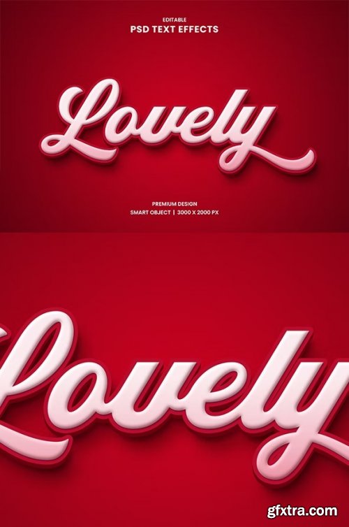 GraphicRiver - Lovely 3d text effect 33403199