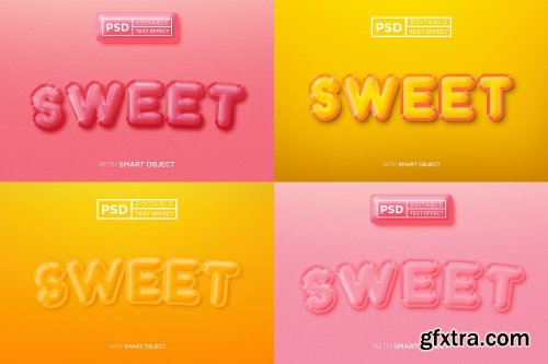 CreativeMarket - 3d sweet editable text effect bundle 7043610
