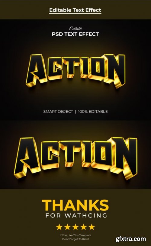 GraphicRiver - Action Luxury editable 3d text effect mockup 35971278