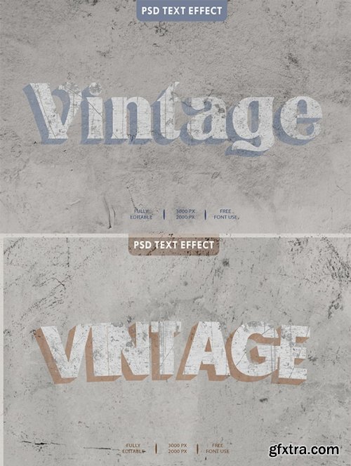 GraphicRiver - Vintage 3D Text Effect Styles 34760954