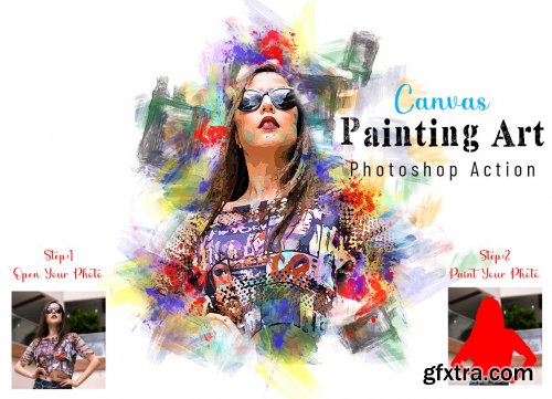 CreativeMarket - Canvas Painting Art PS Action 7062271