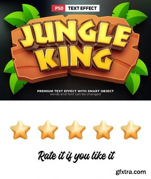 GraphicRiver - Jungle King 3D PSD Editable Texet Effect 36661762