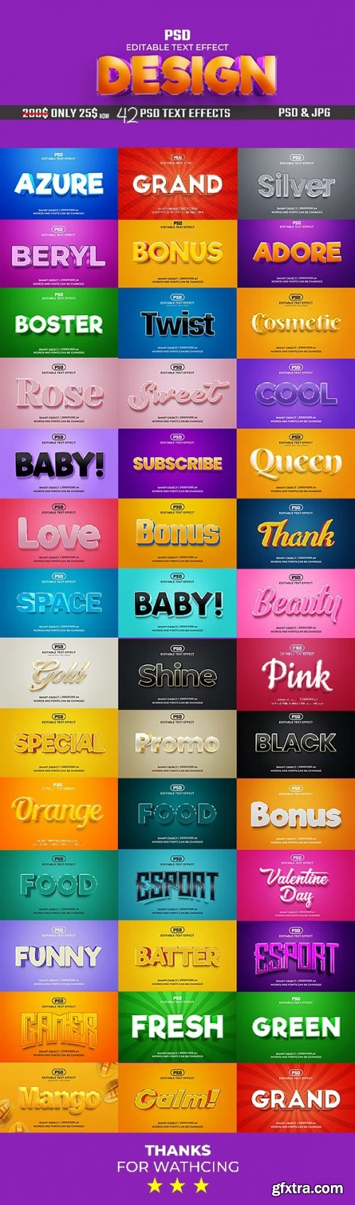 GraphicRiver - Editable 3D Text Effects Pack 36623860