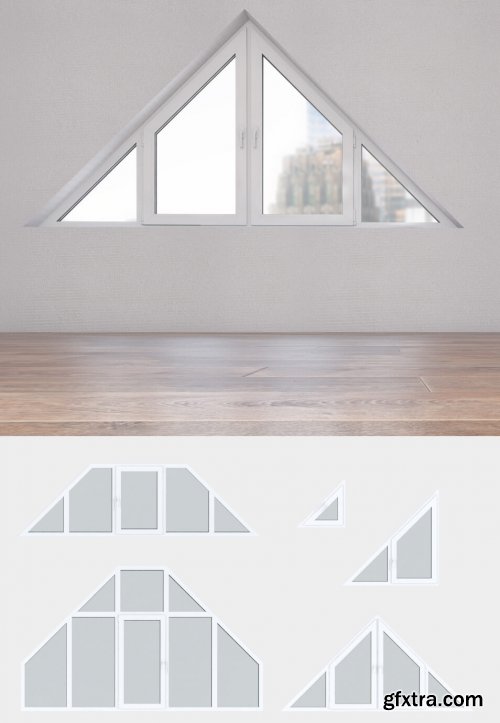 A set of plastic windows 12