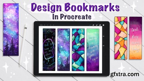 Design Bookmarks in Procreate - To Use, Gift, or Sell + FREE Brushes, Templates + Textures