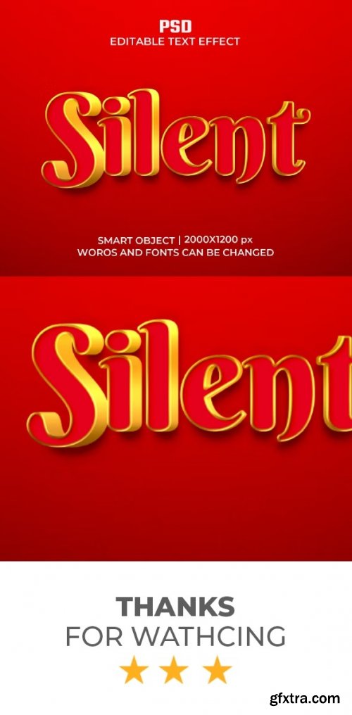 GraphicRiver - Silent 3D Text Effect Style 36720808