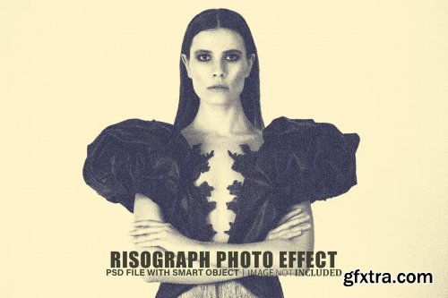 Risograph photo effect