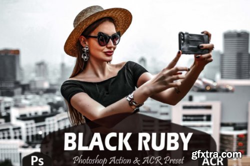 10 Black Ruby Photoshop Actions