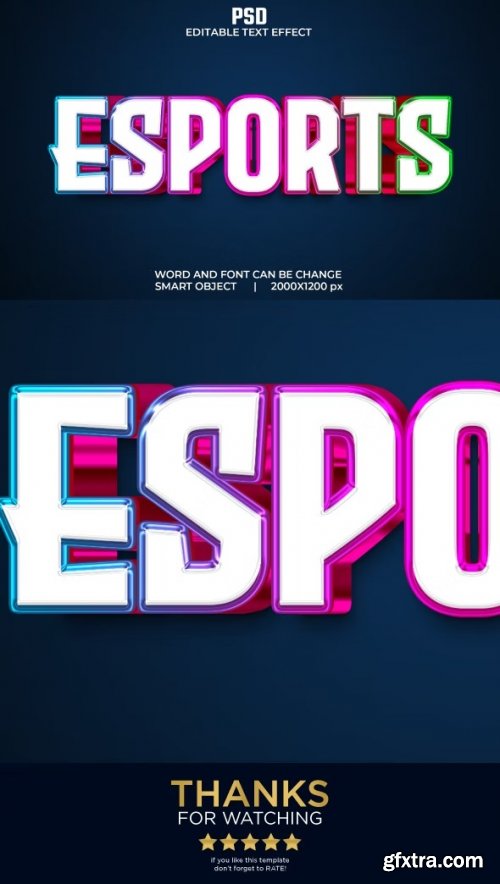 GraphicRiver - Esports 3d Editable Text Effect Style 36733022