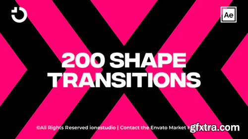 Videohive 200+ Shape Transitions 36929854